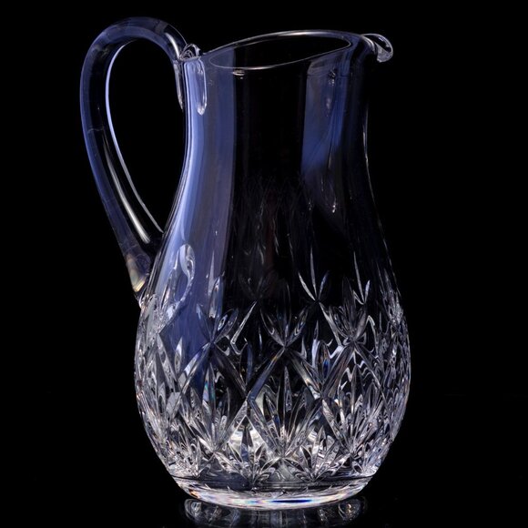 Tiffany and Co. Crystal Water Pitcher With Hand-Cut Floral Design | Sybil - Picture 4 of 10